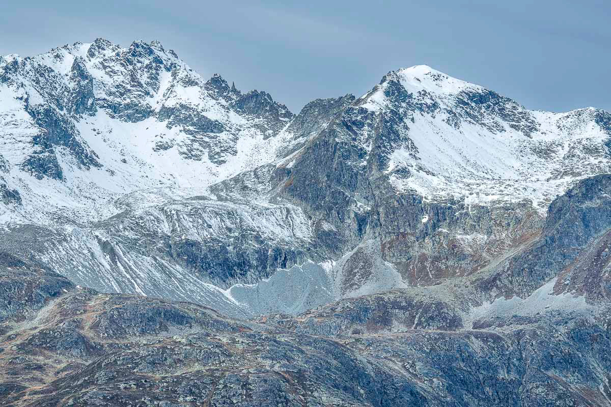 snowcapped mountains