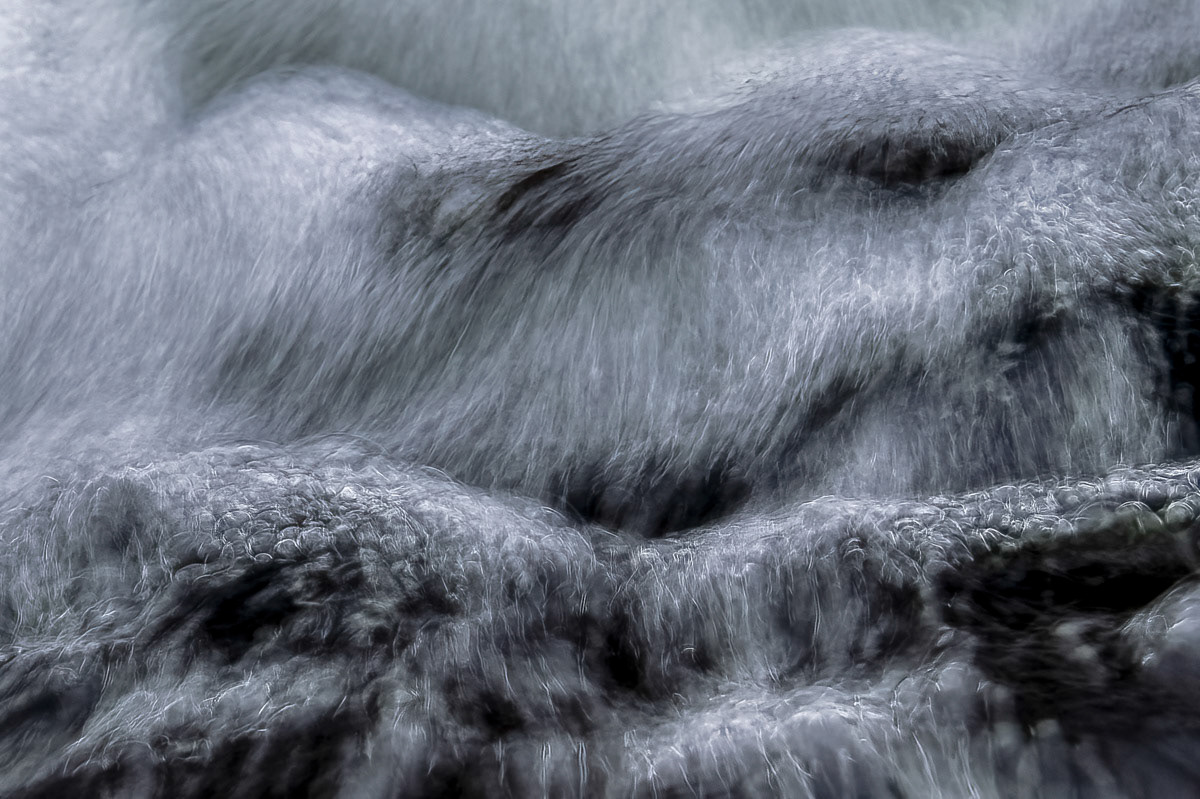 an alien in the waterfall