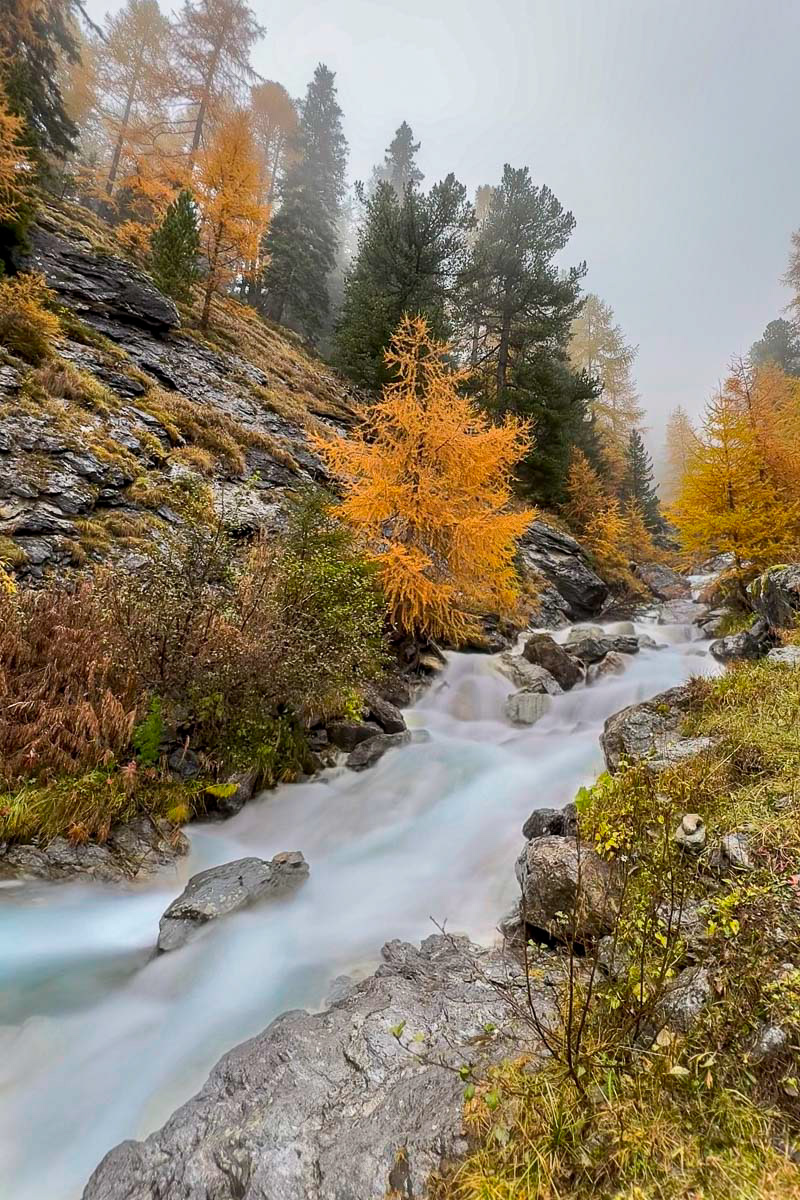 a beautiful waterfall we passed on the way up