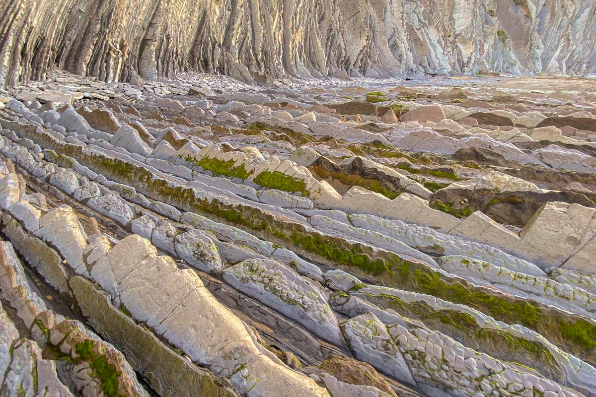 endless layers of flysch leading to the sea