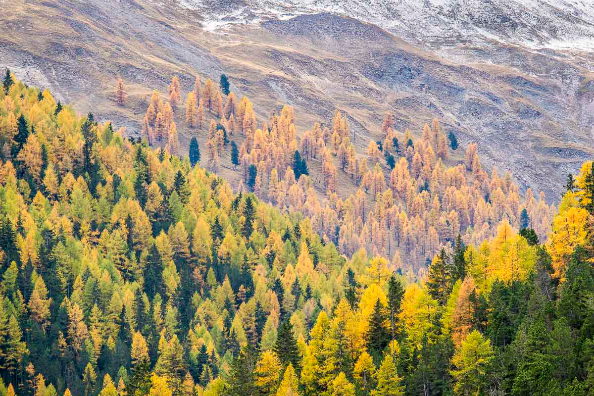 layers, lines and colors in the mountains