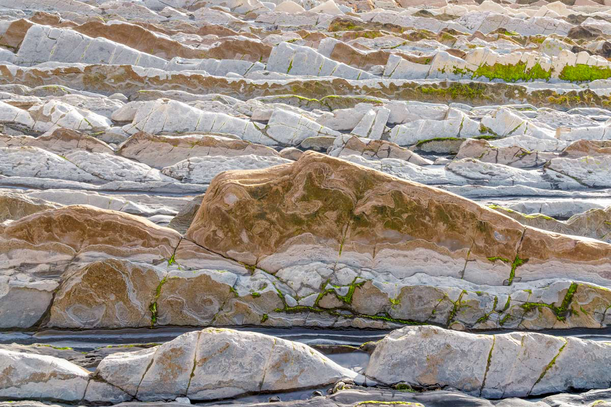 endless layers of flysch leading to the sea