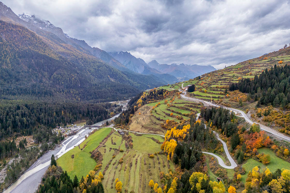 the beautiful valley where our hotel was located