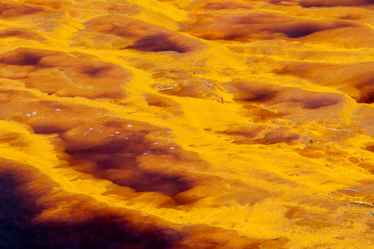 another location - weird colors and structures in the water