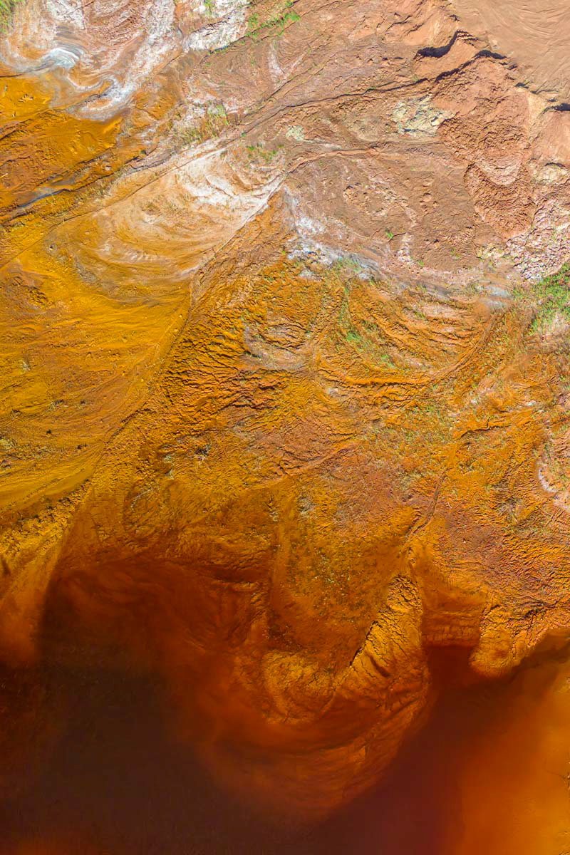 drone footage of a nearby reservoir