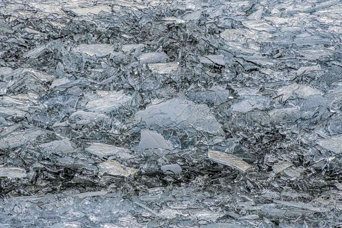 drift ice along the shores of the markermeer