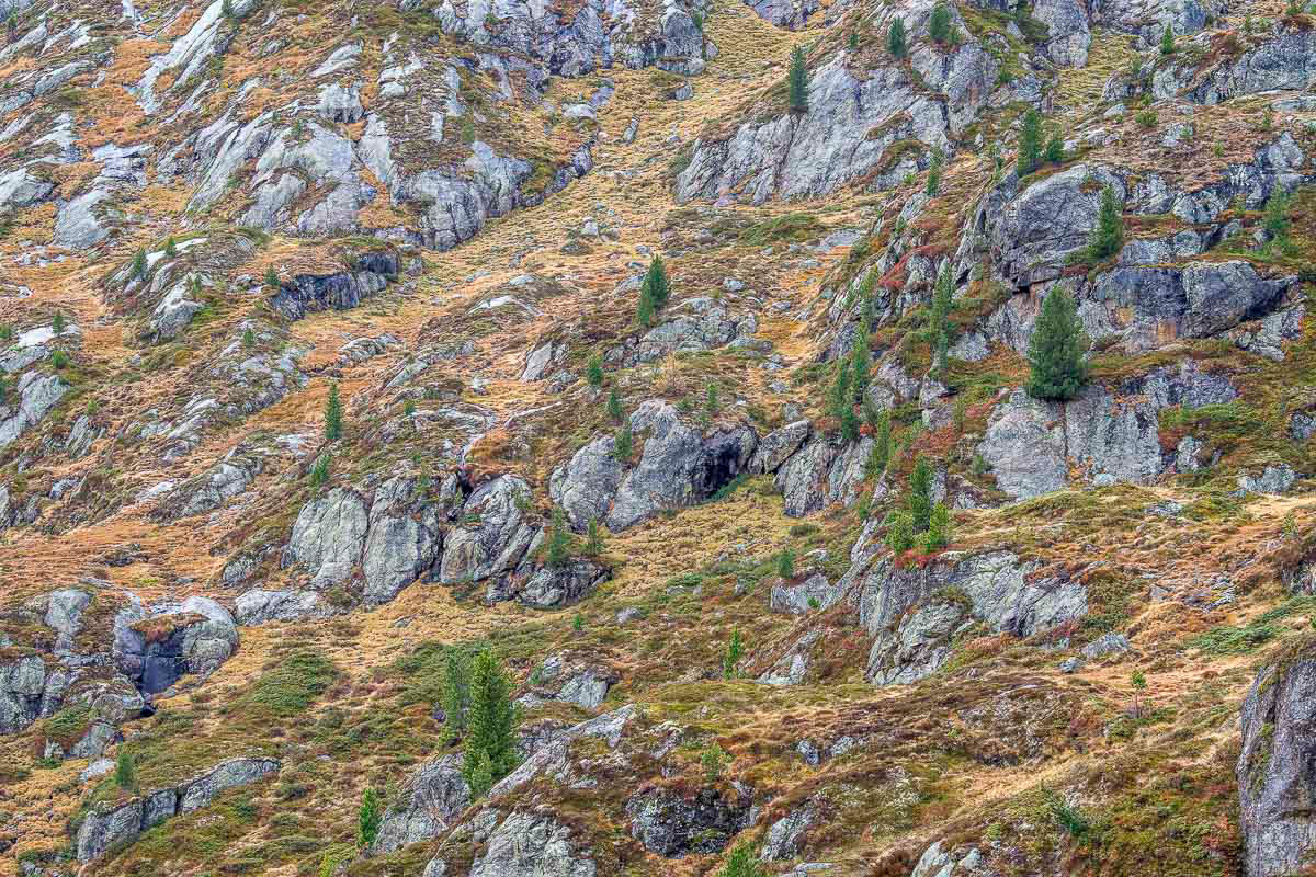 mountain slope abstract