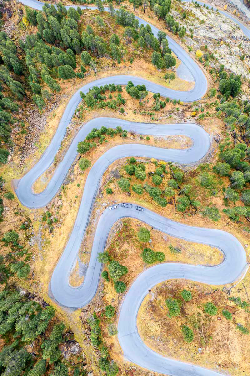 mountain pass (drone footage)