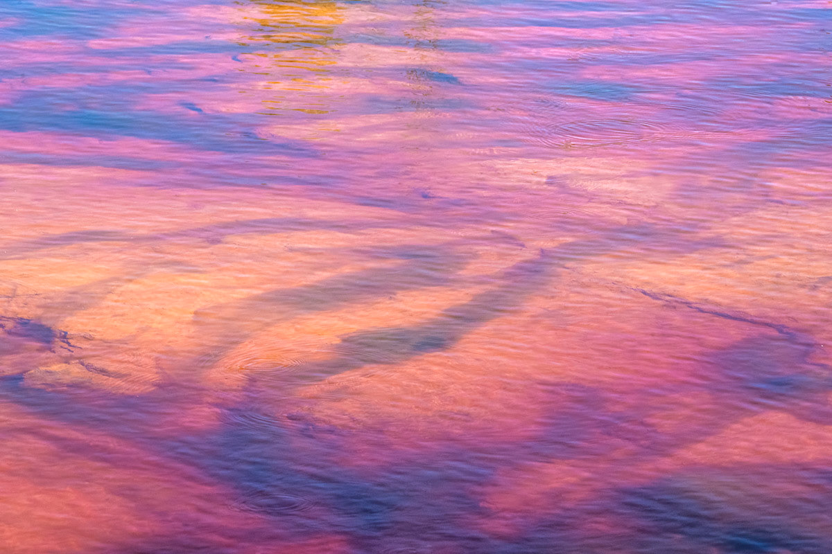 another location - stones, colors and reflections