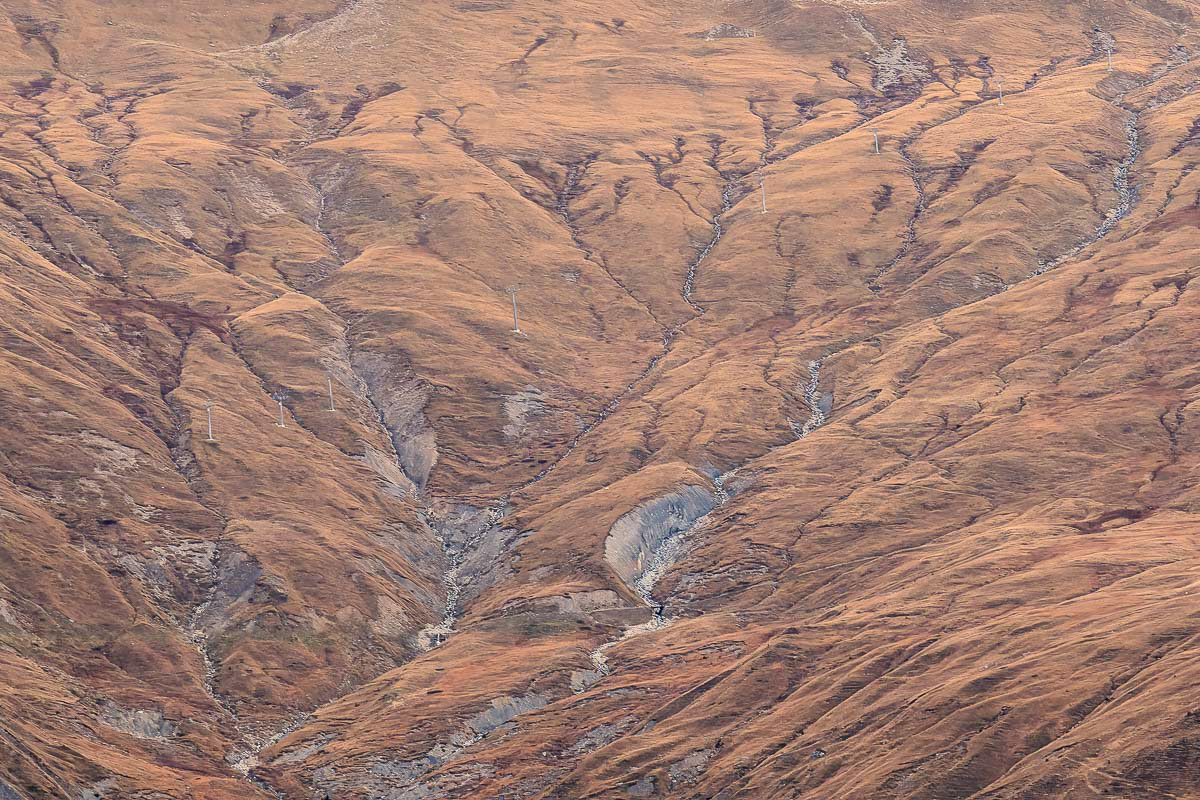 interesting patterns down the slope