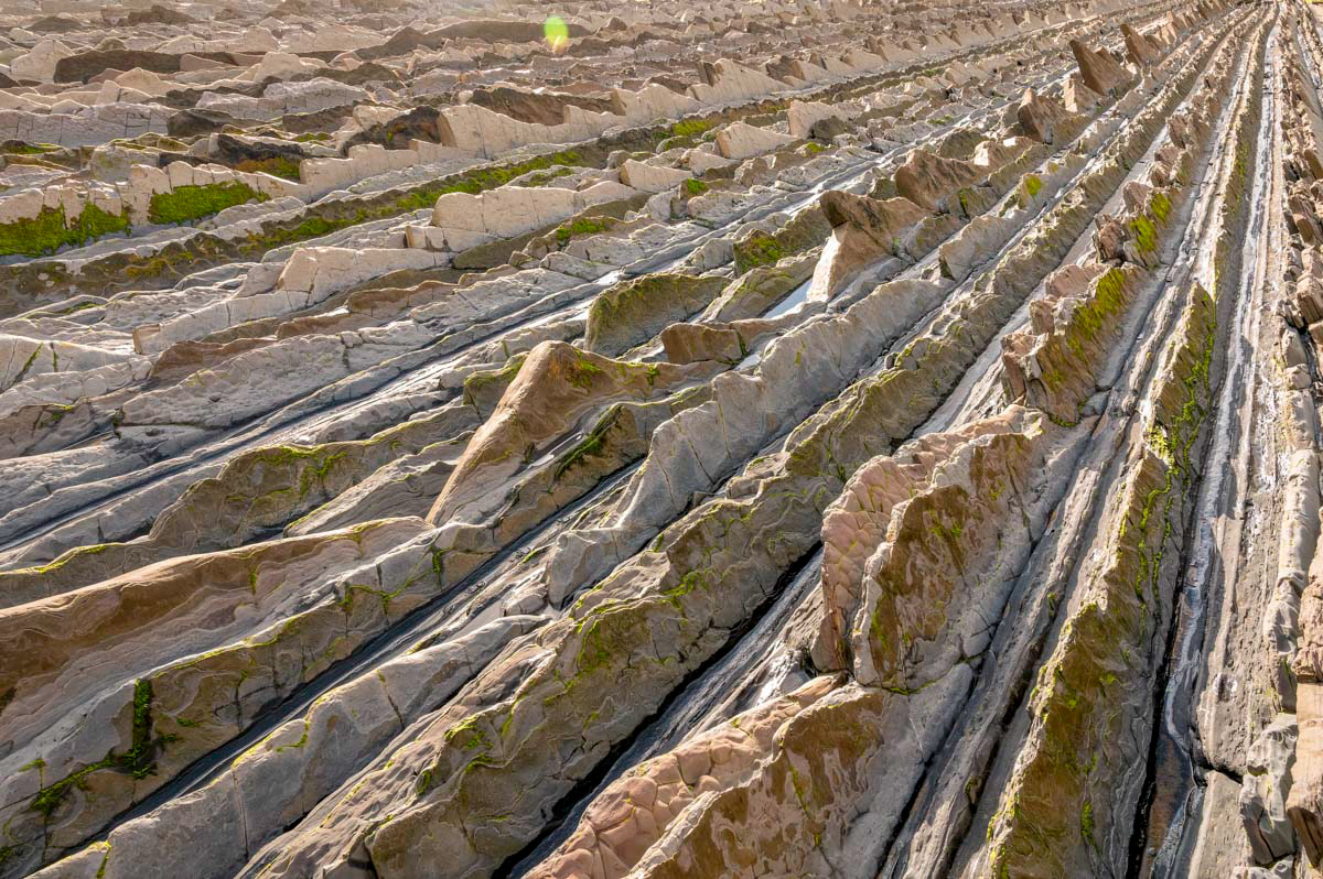 endless layers of flysch leading to the sea