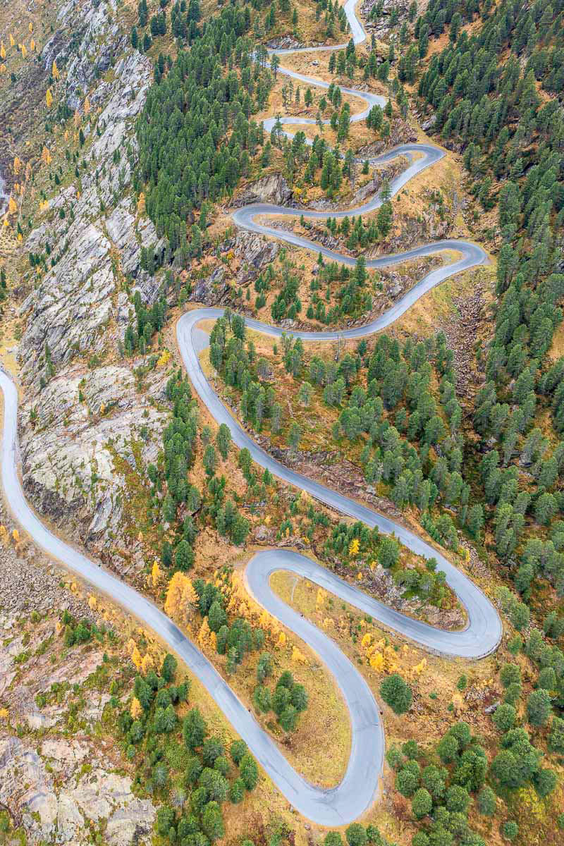 mountain pass (drone footage)