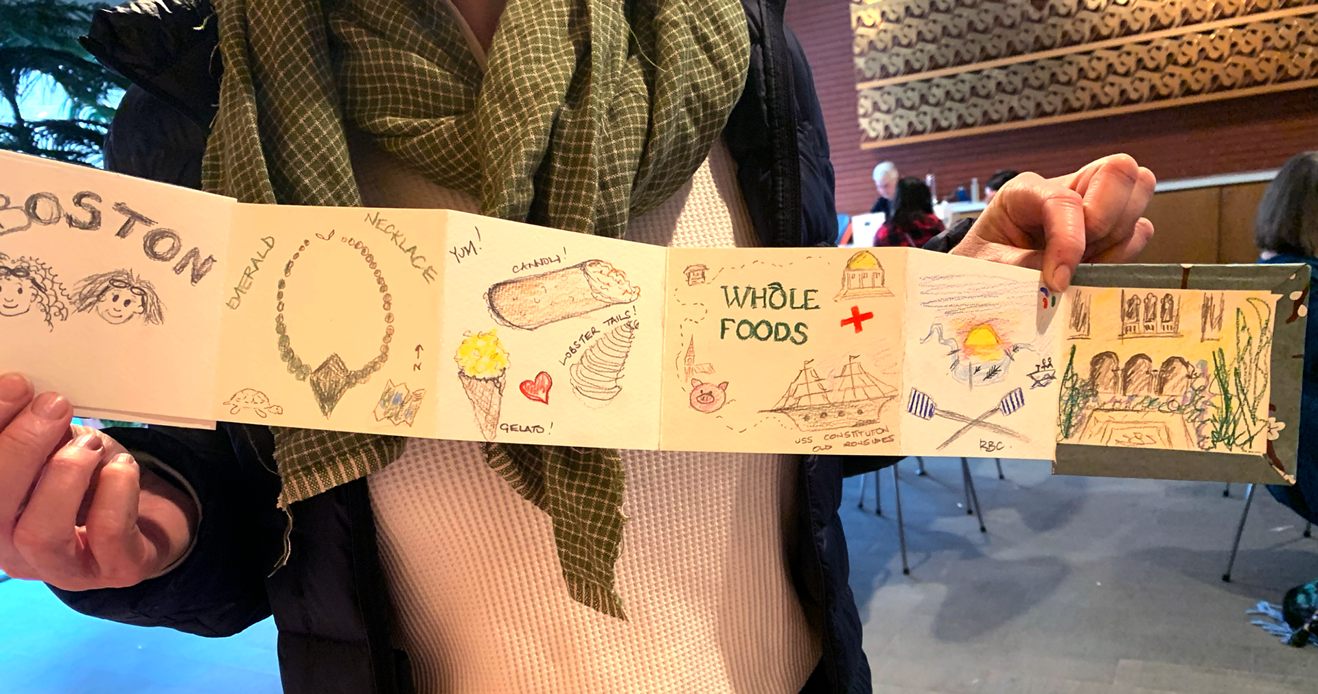 Workshop participant's finished book!