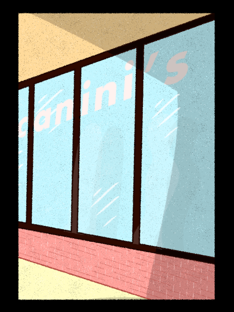 This is one out of two drawings, I wanted my first one to be a popular Boston landmark,John Hancock building, put side by side with a more local establishment
