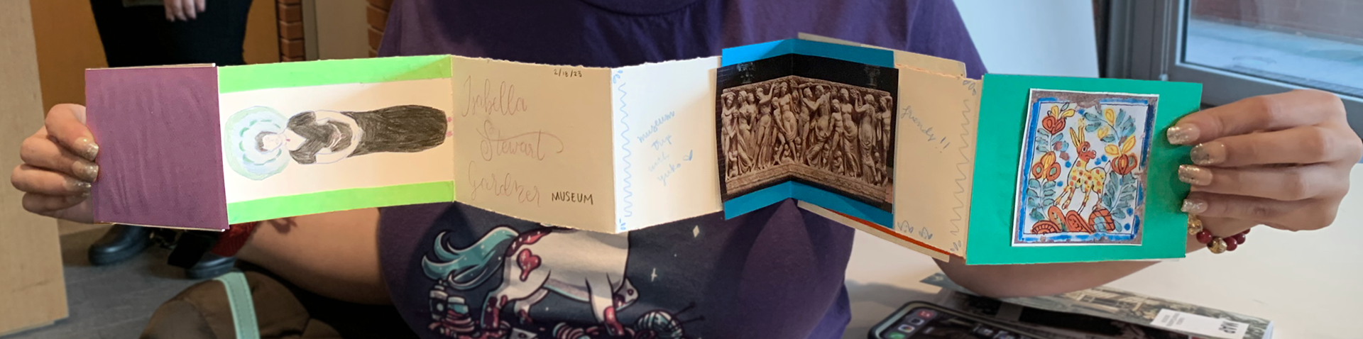 Workshop participant's finished book!