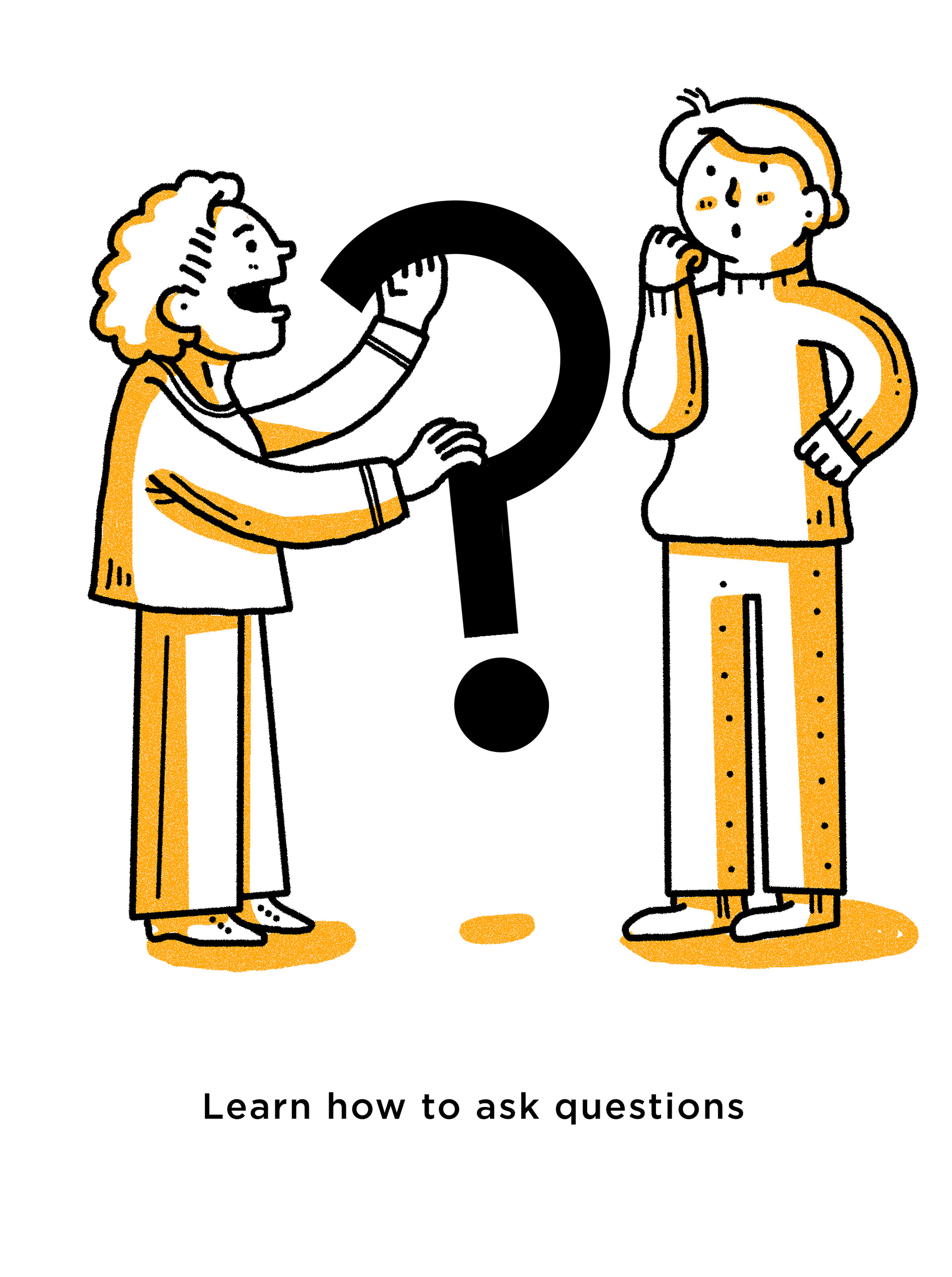 Series of drawings to illustrate how to tackle design problems.