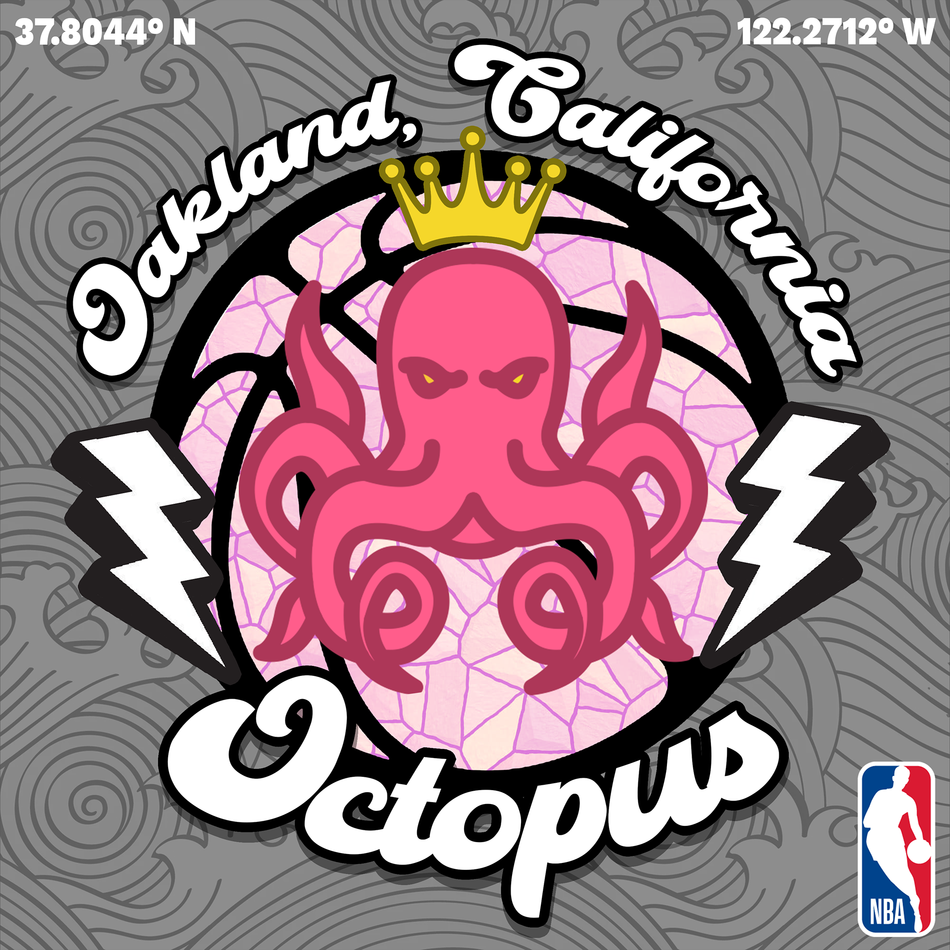 Oakland Octopus Basketball Team| Logo Concept