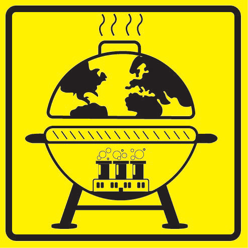 Global Warming Street Sign | Logo Concept