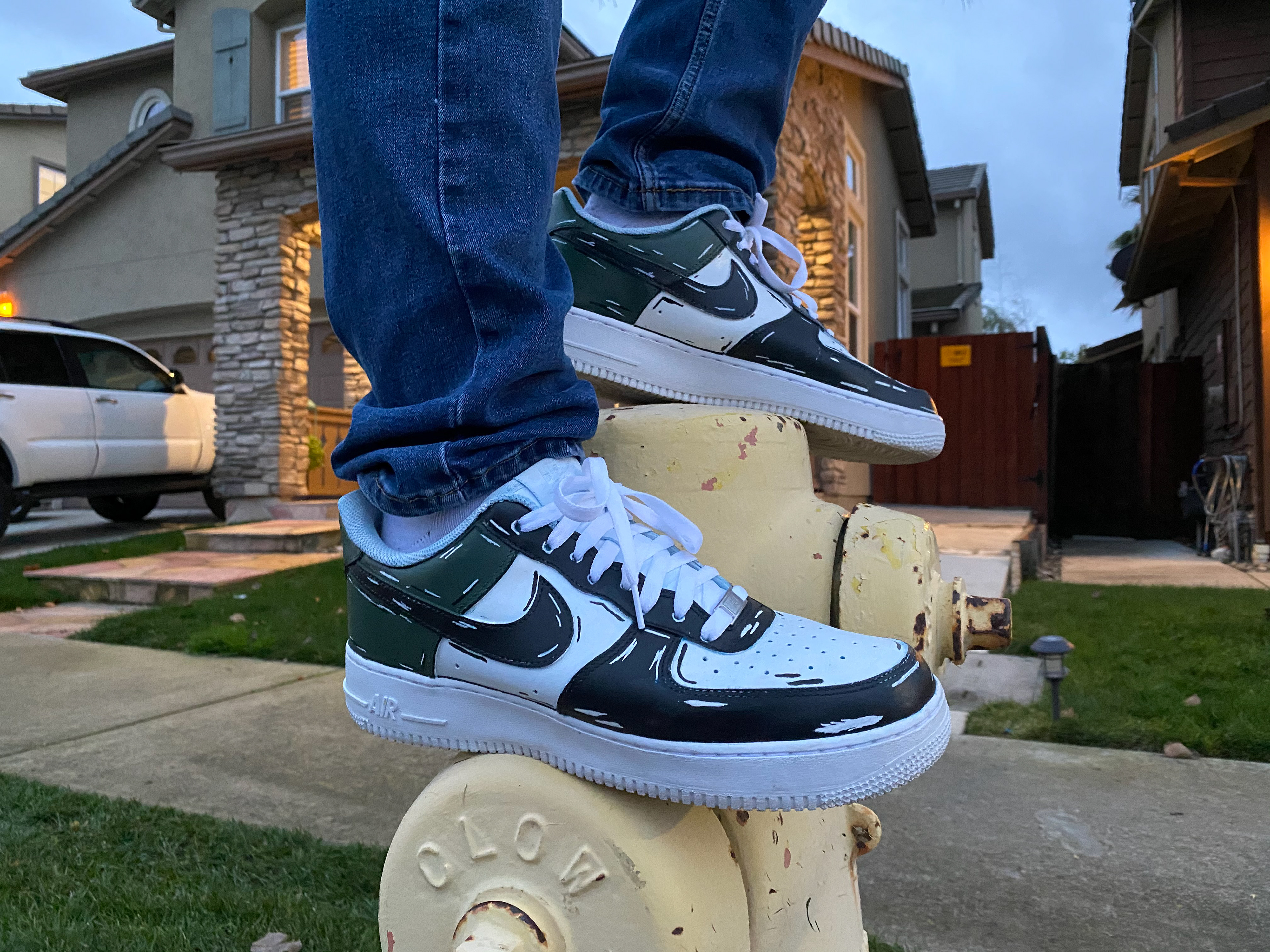 Cartoonish Air Force 1's