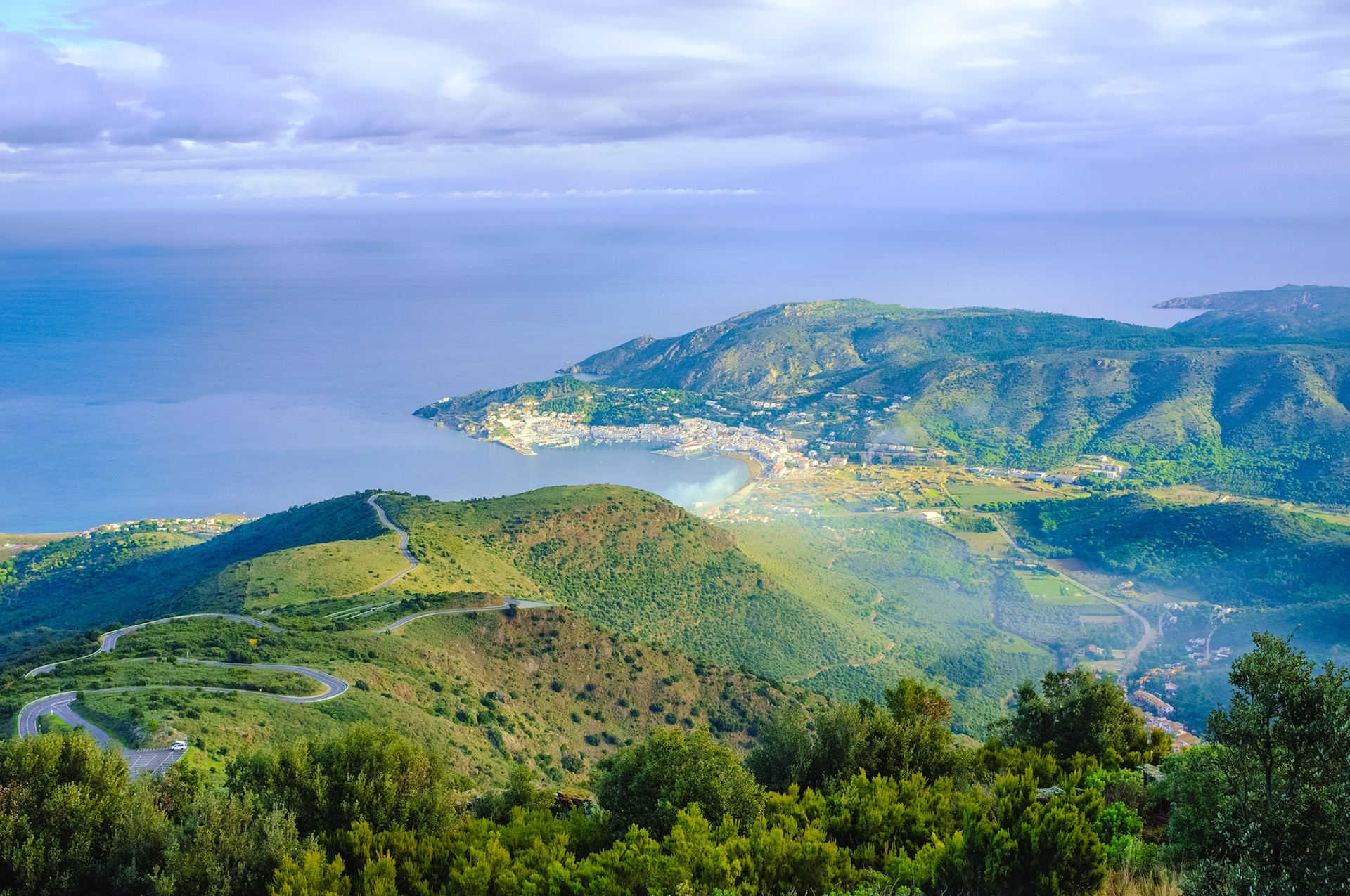 Vista de la badia del Port de la Selva