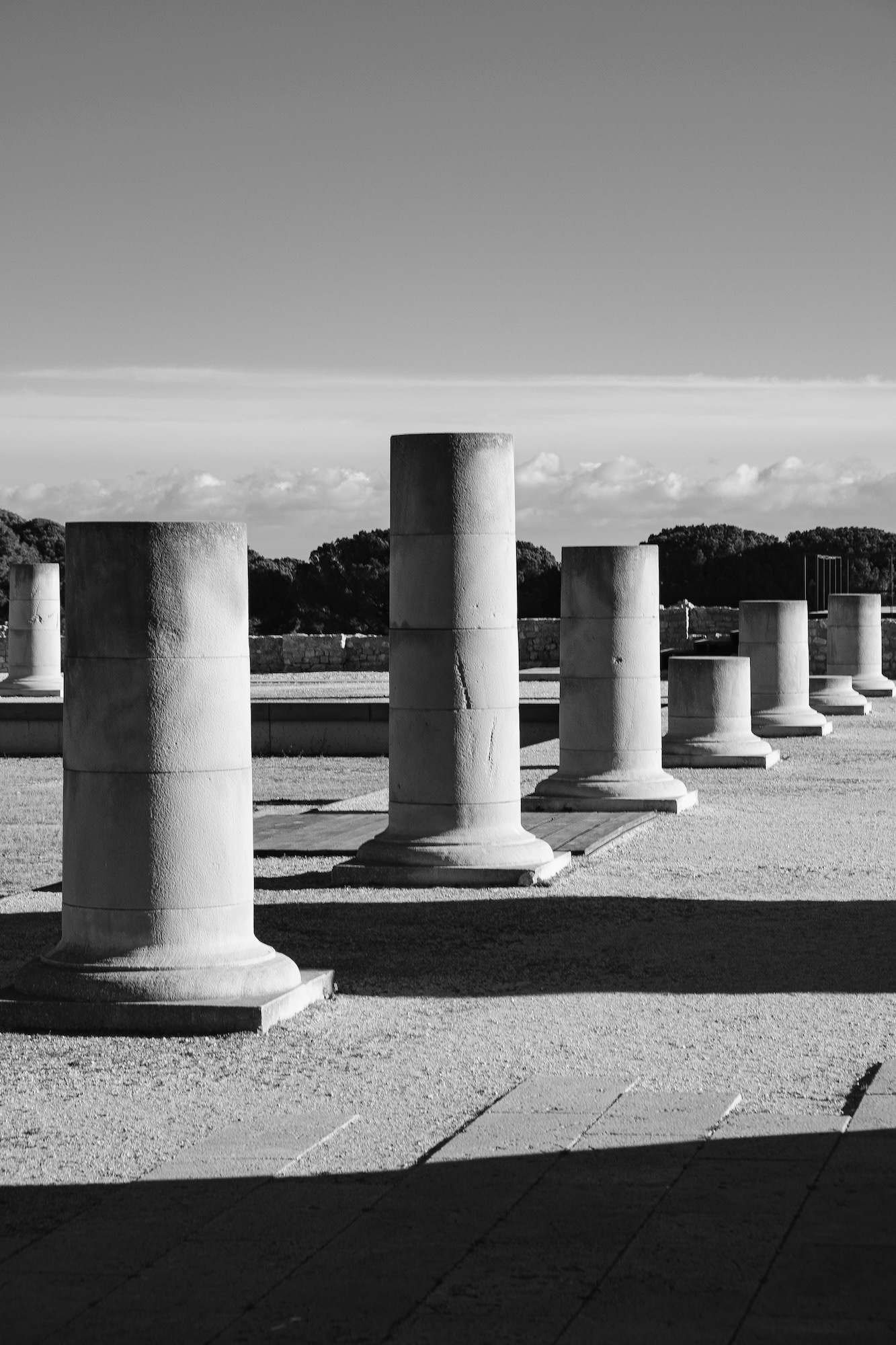 Columnes del fòrum romà d'Empúries