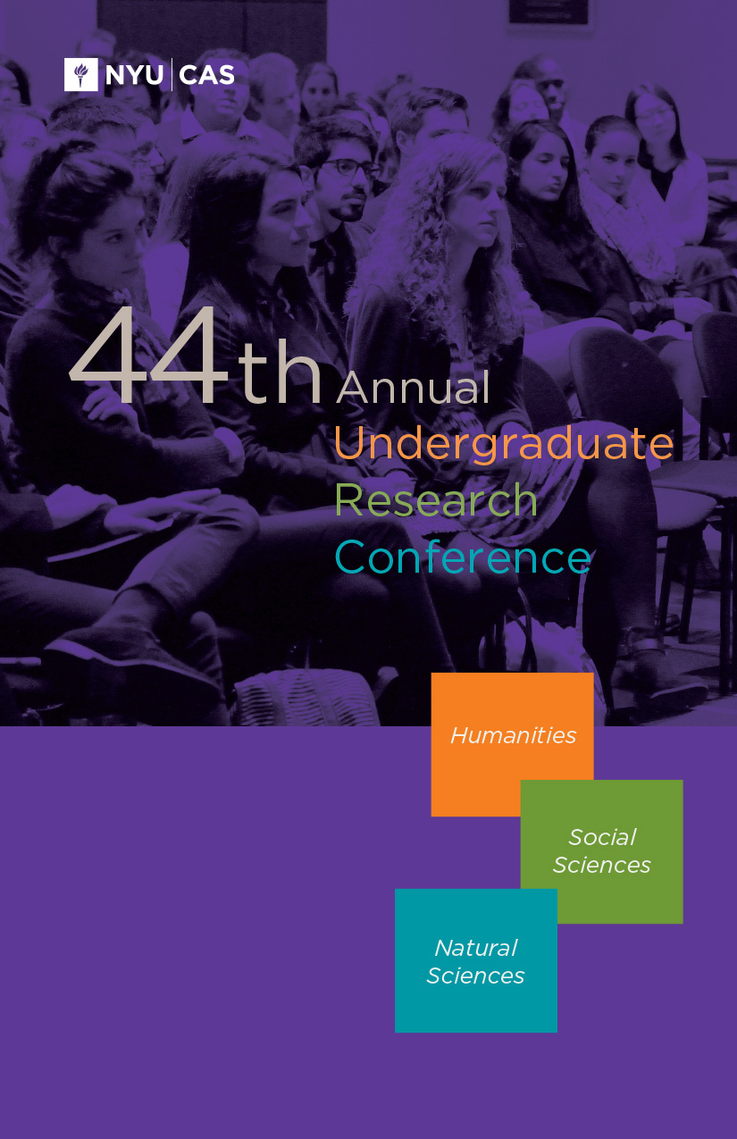 Logo: NYU CAS, 44th Annual Undergraduate Research Conference, Humanities, Social Sciences,  Natural Sciences