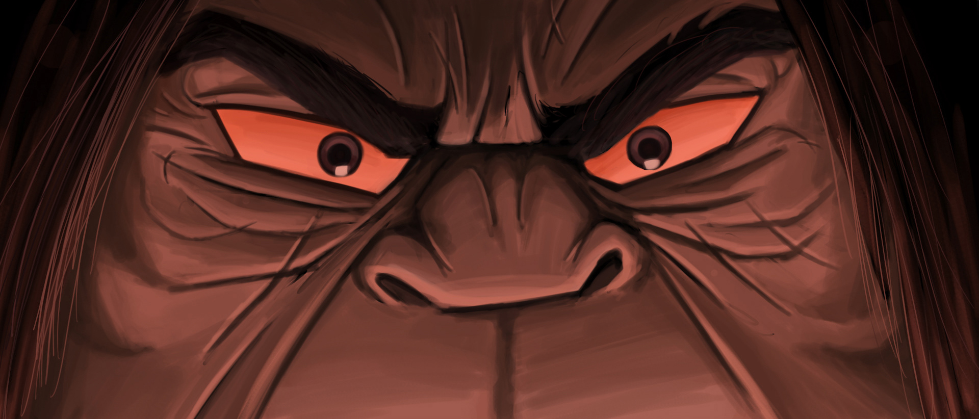 Reinterpretation of a frame. Based on Genndy Tartakovsky's 'Primal'.