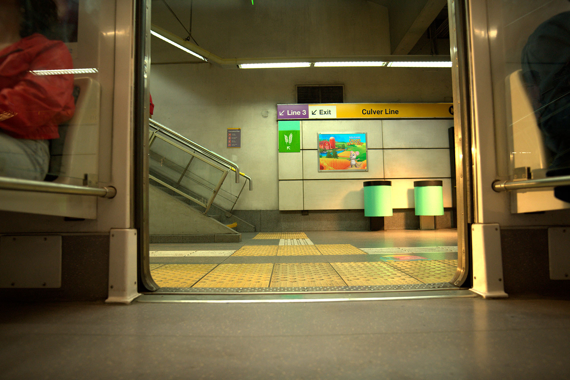 Matte painting to add signs and posters.