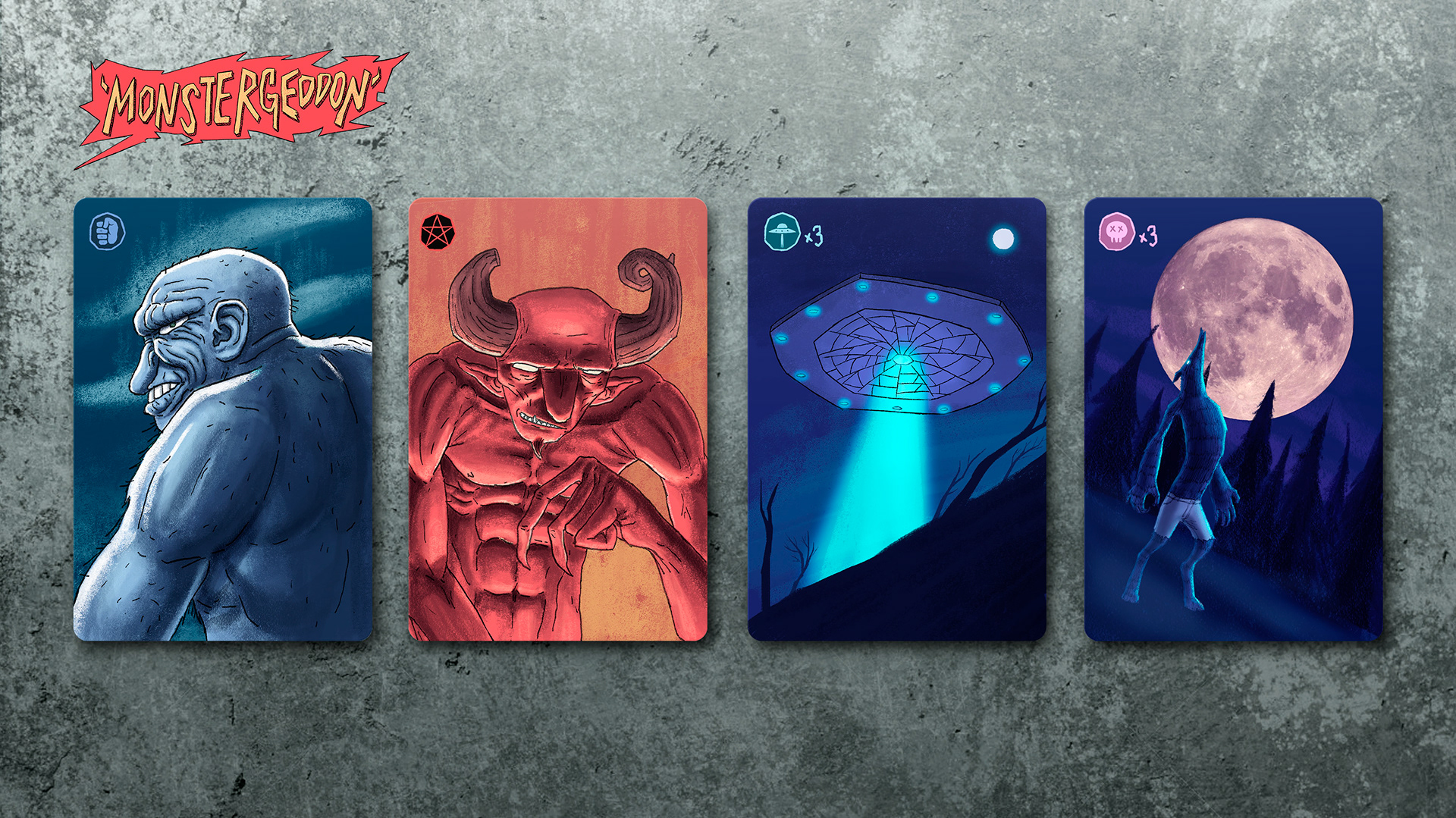 Monster cards and special cards.