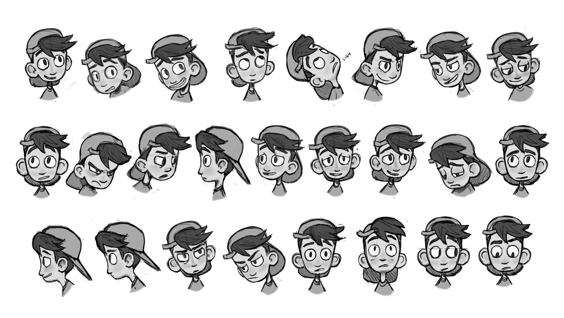 Character expression sheet (2022).