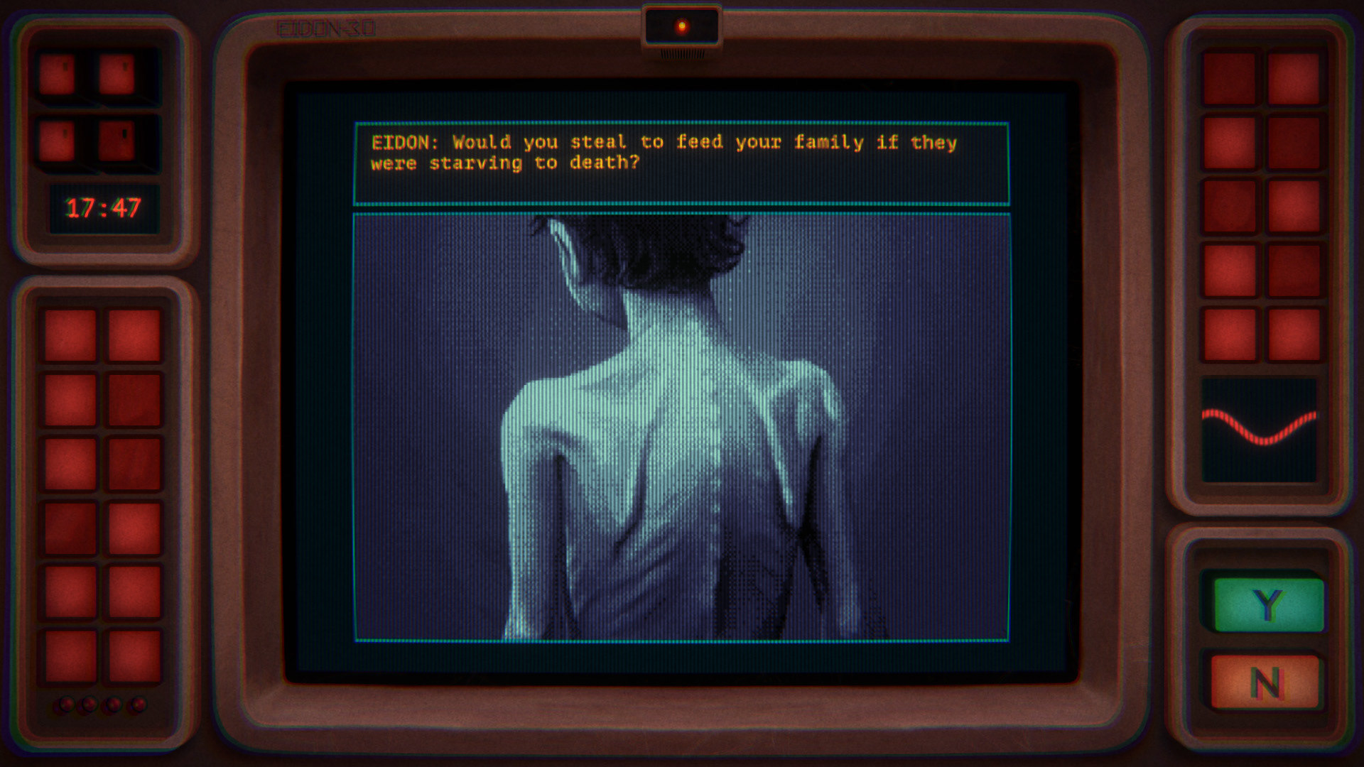 In-game 2D illustrations.