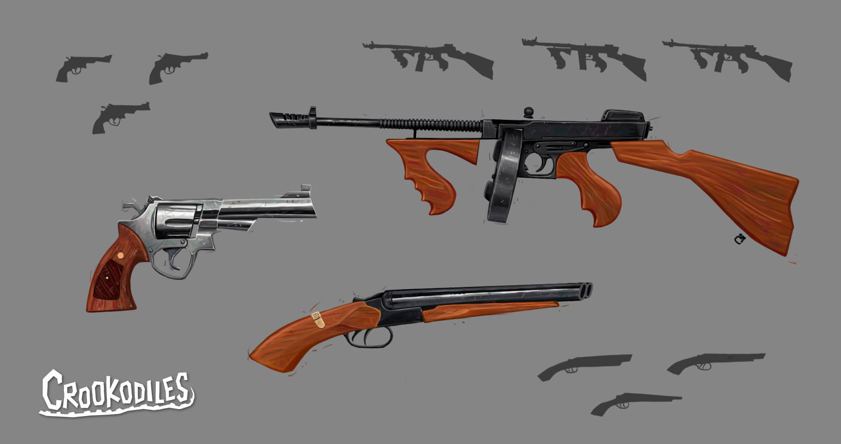 Stylized 30s weapons (2023).