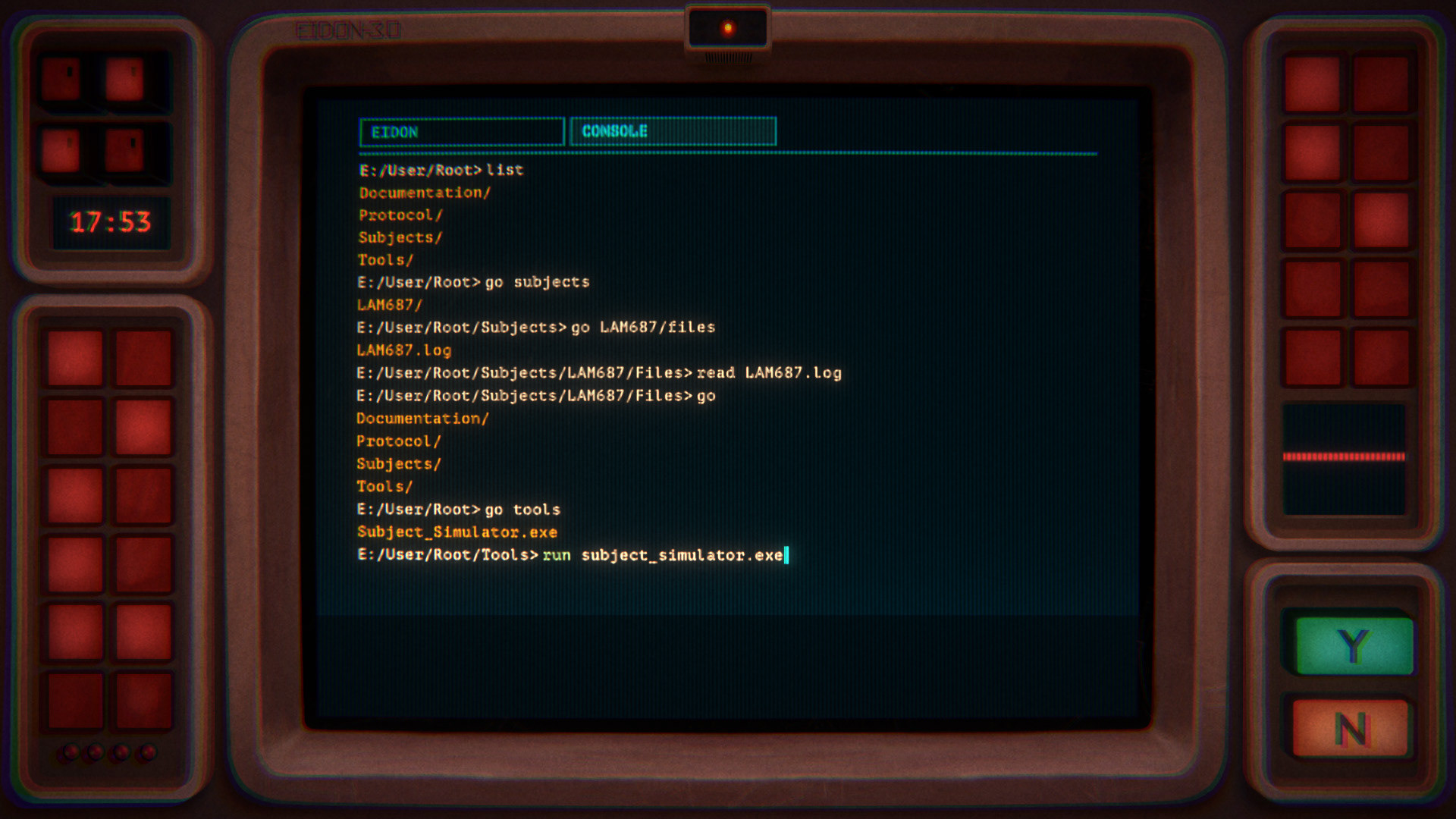 Interface design.