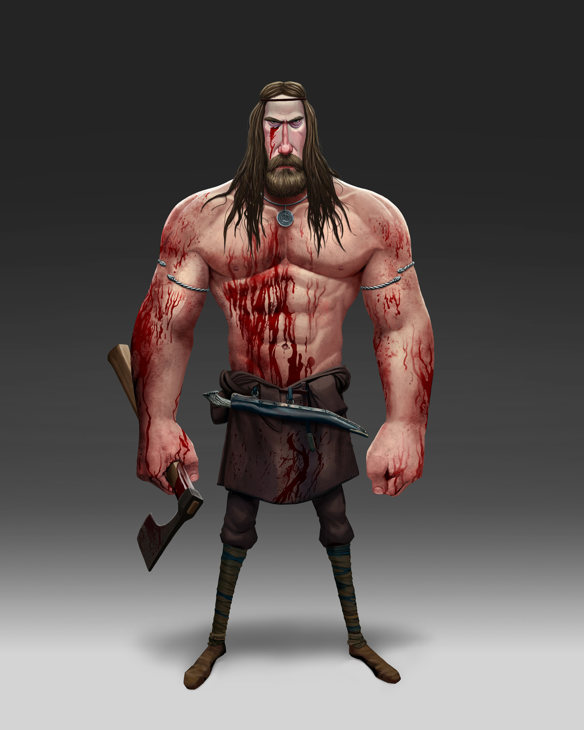 Character design inspired by Amleth (Robert Eggers's The Northman). (2022)