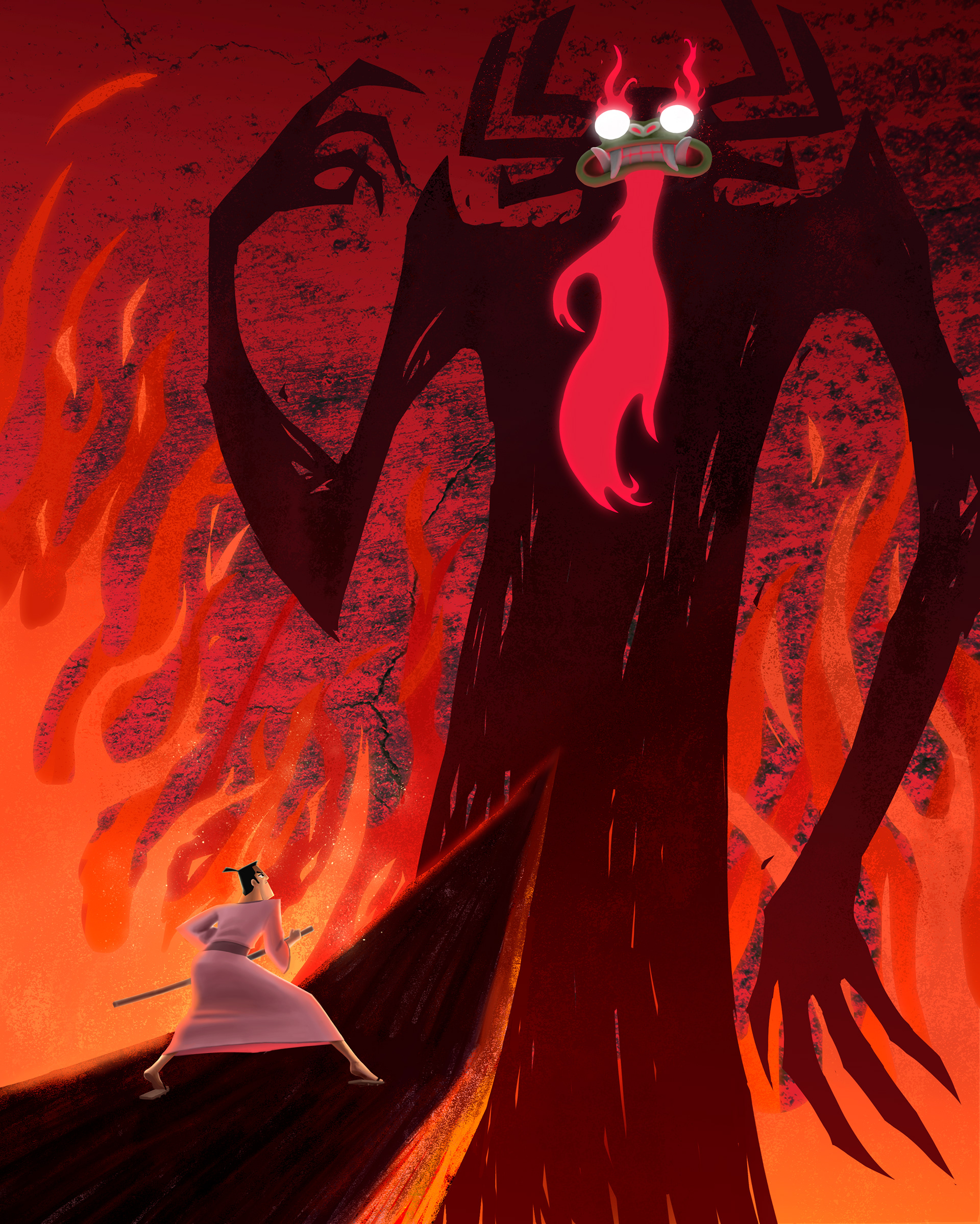 Illustration inspired by Genndy Tartakovsky's Samurai Jack.