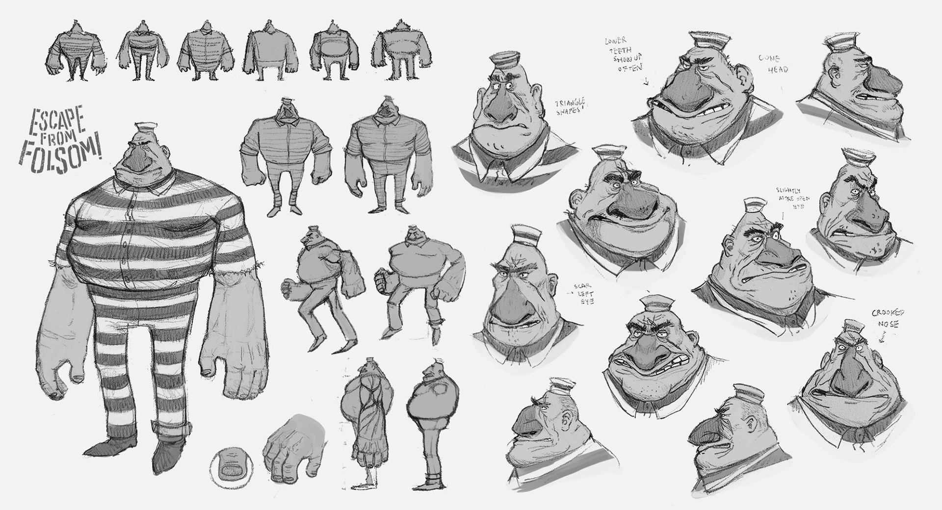 Character exploration for 1950's prisoner (2022).