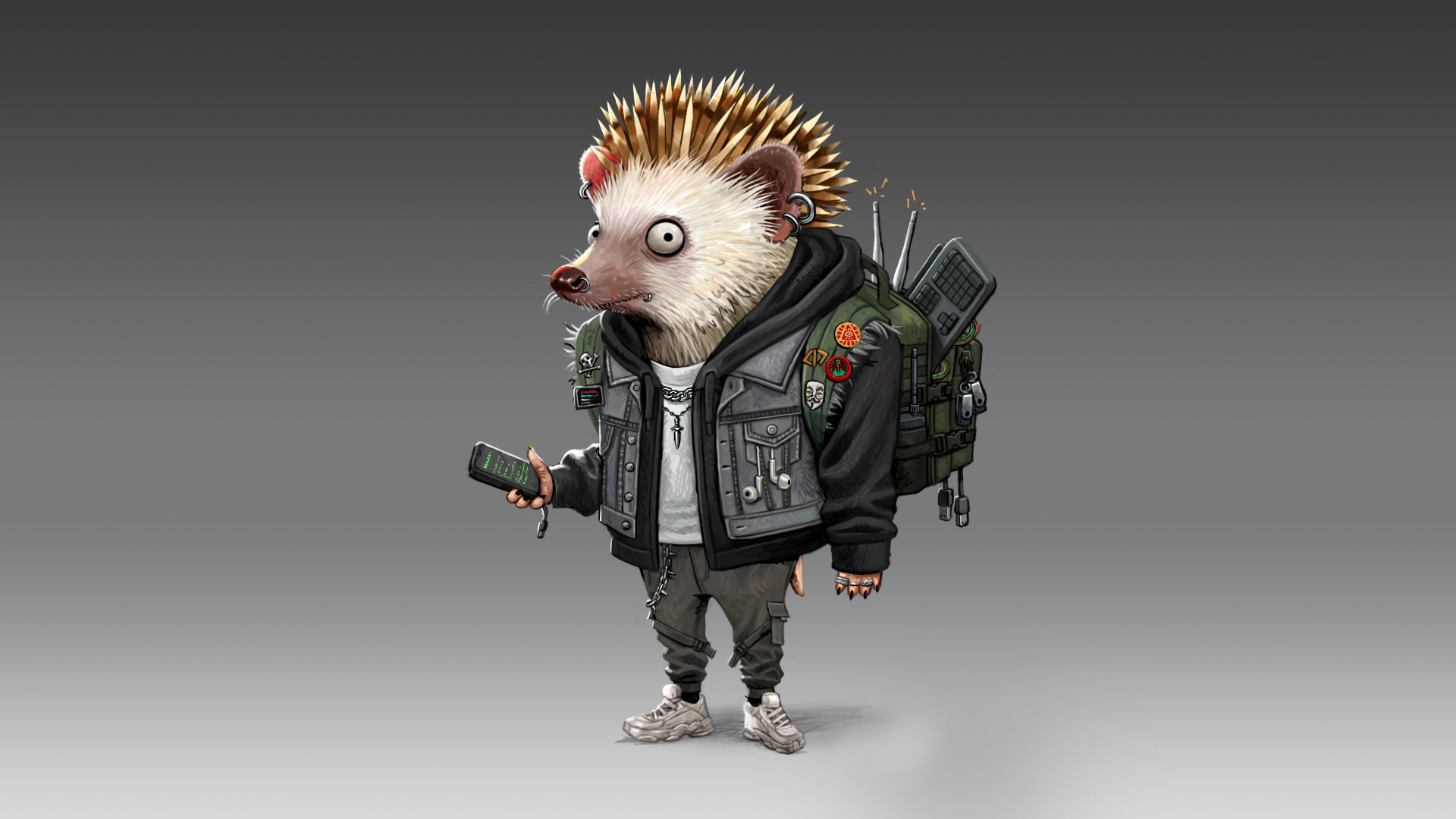Hacker Hedhehog concept (2025).