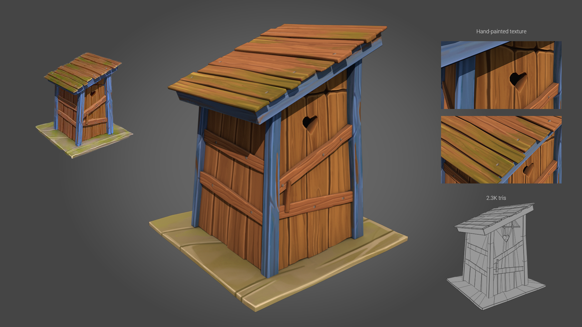 Stylized game asset. Concept by Yana Blyzniuk.