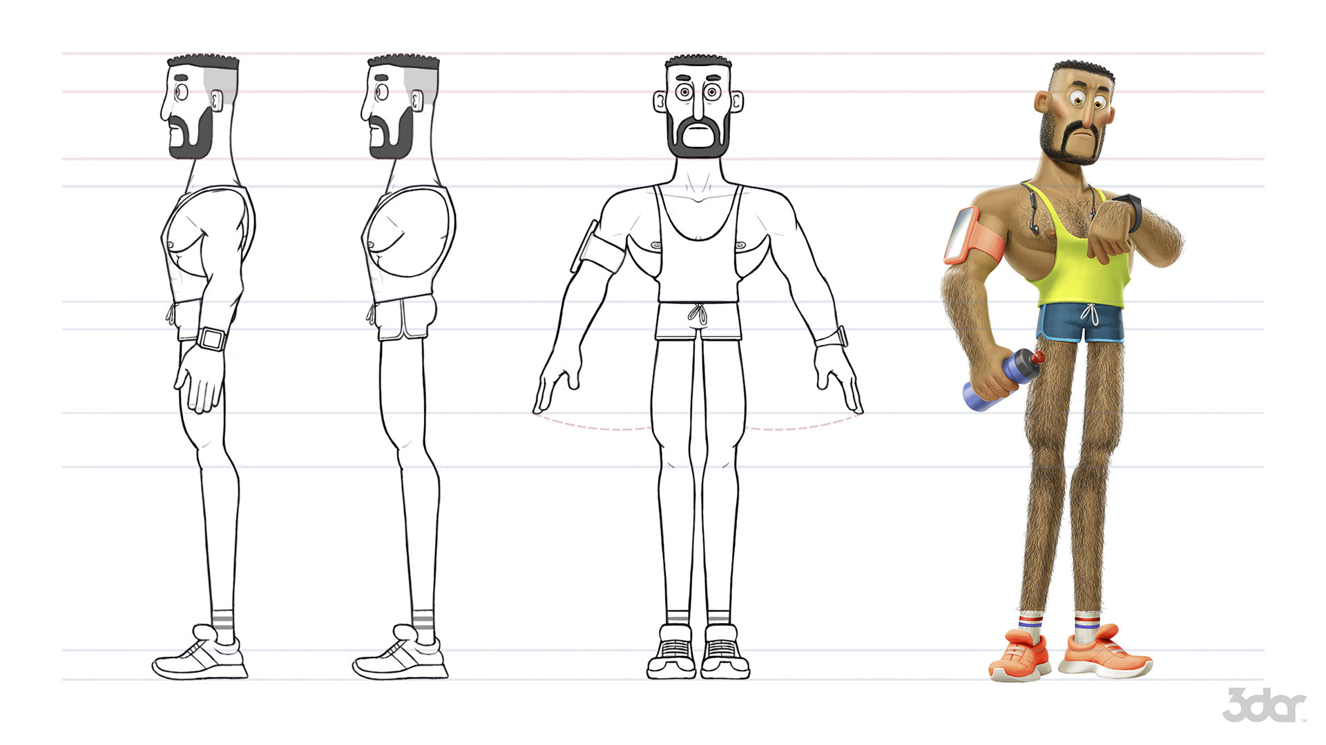 Character model sheet.