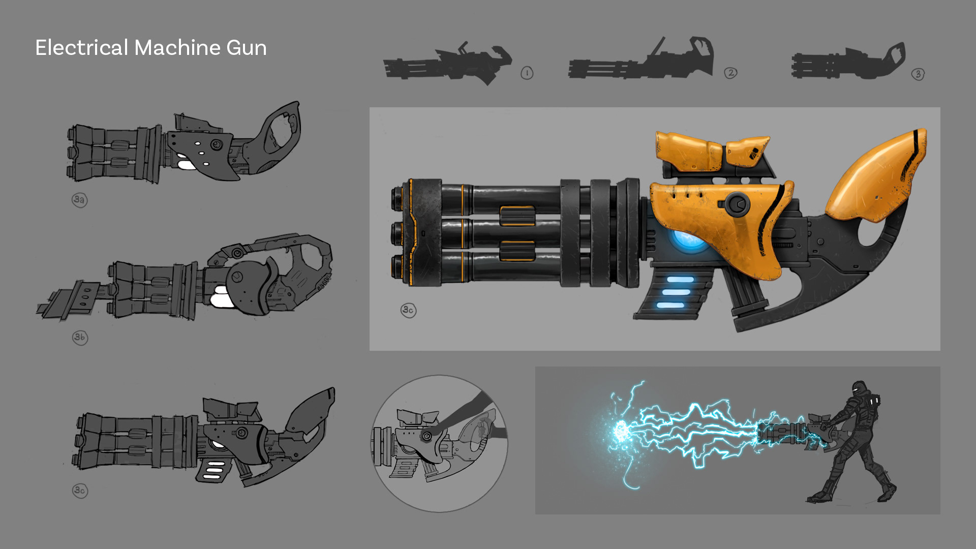 Sci-fi machine gun concept (2023).