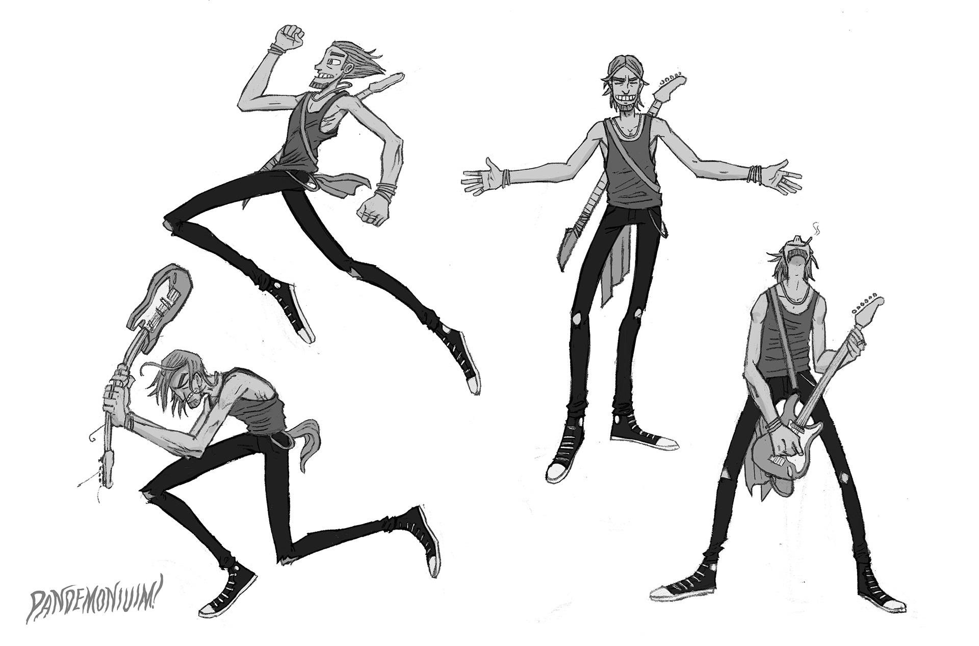 Javi, one of the characters of 'Pandemonium', a small personal project of mine (2020).