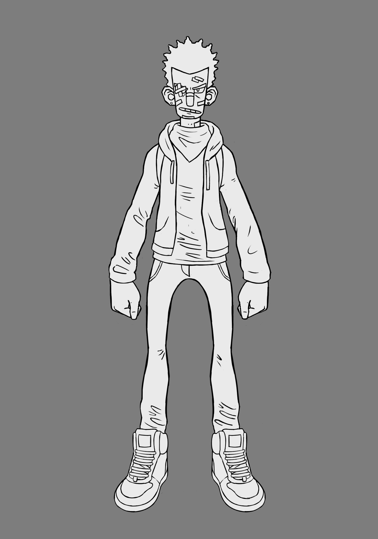 Turnaround of Andre, one of the characters of a personal project 'Pandemonium'.