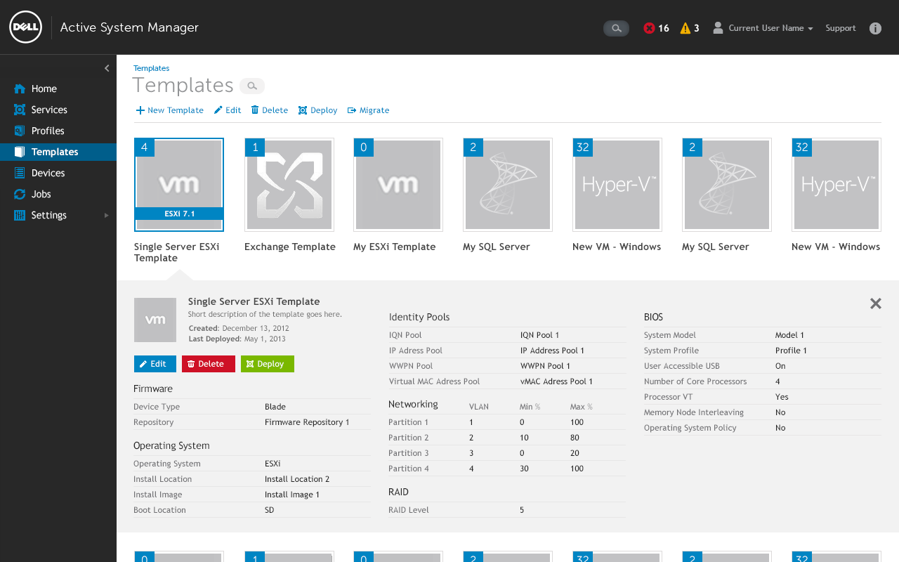 Active System Manager - Templates - C3
