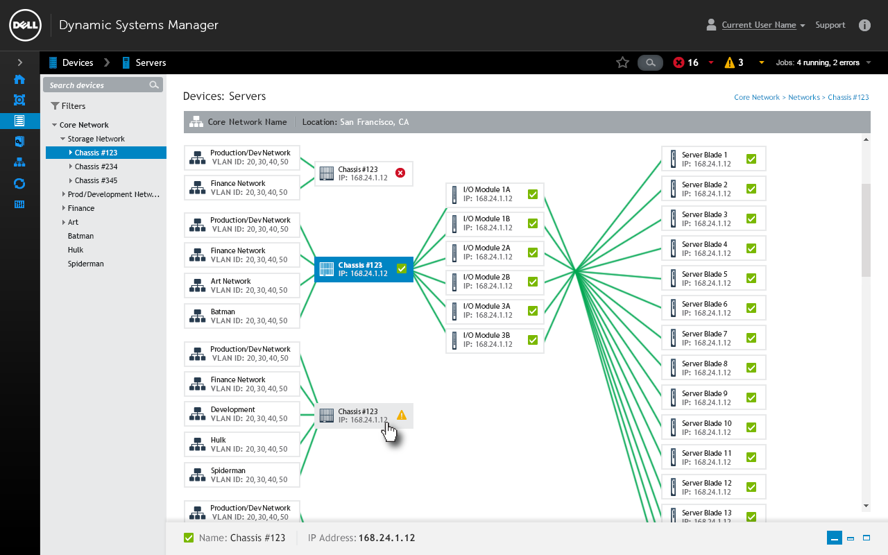 Dynamic System Manager - Topology View 1 - C3