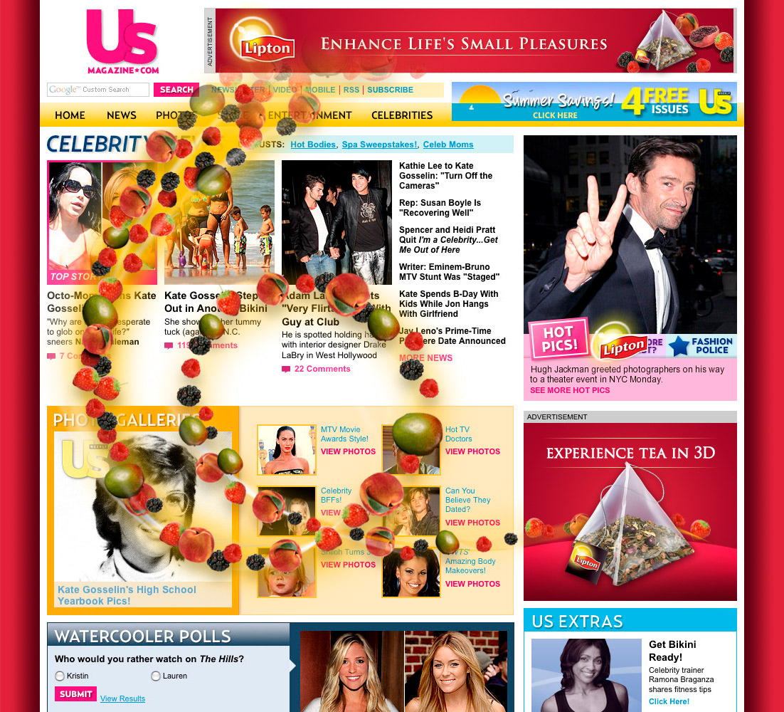 Pyramid Teas - Over-page Banner Ad
