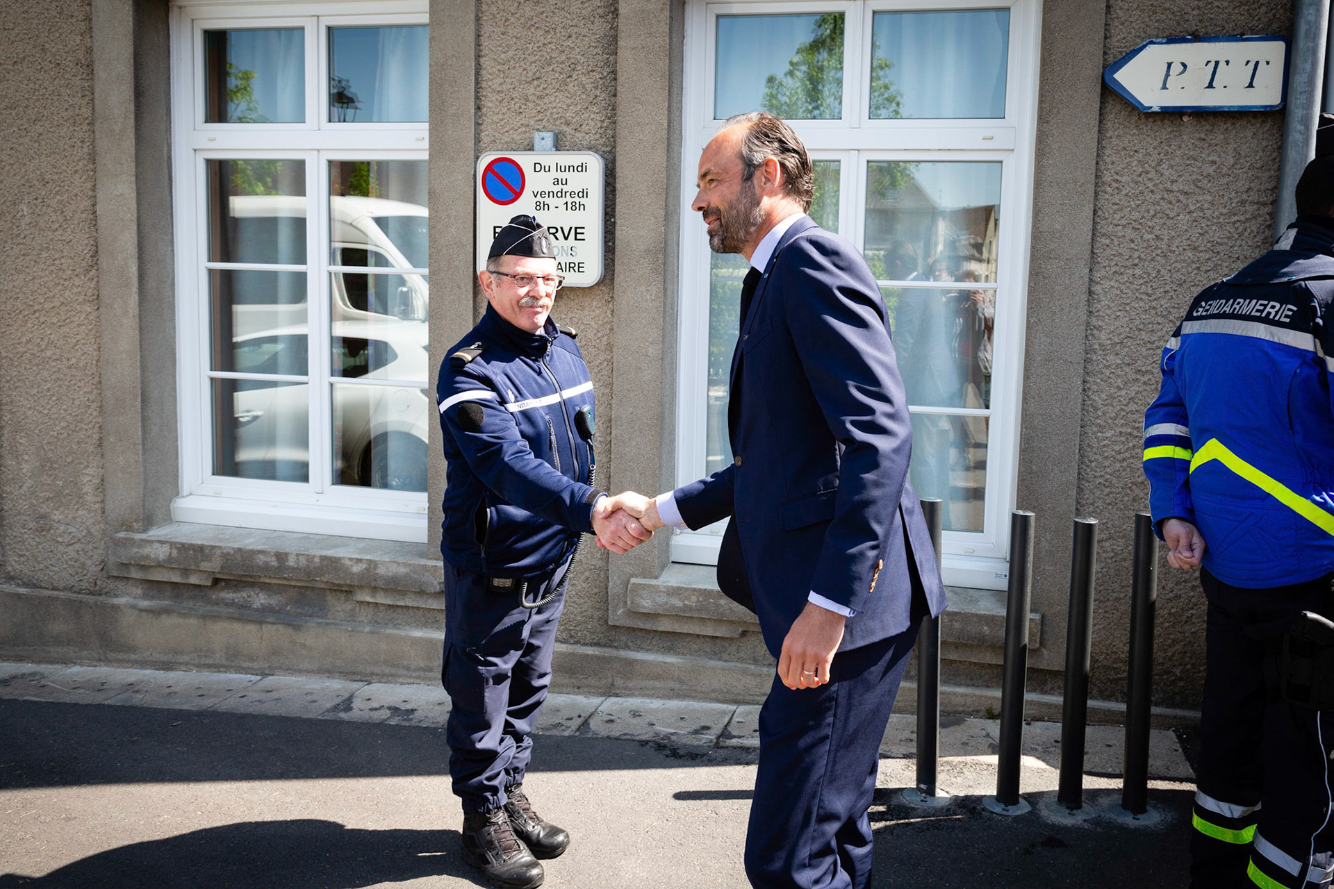 Le premier ministre Edouard Philippe visite la ville de Sancerre. Sancerre, FRANCE - 04/05/2018