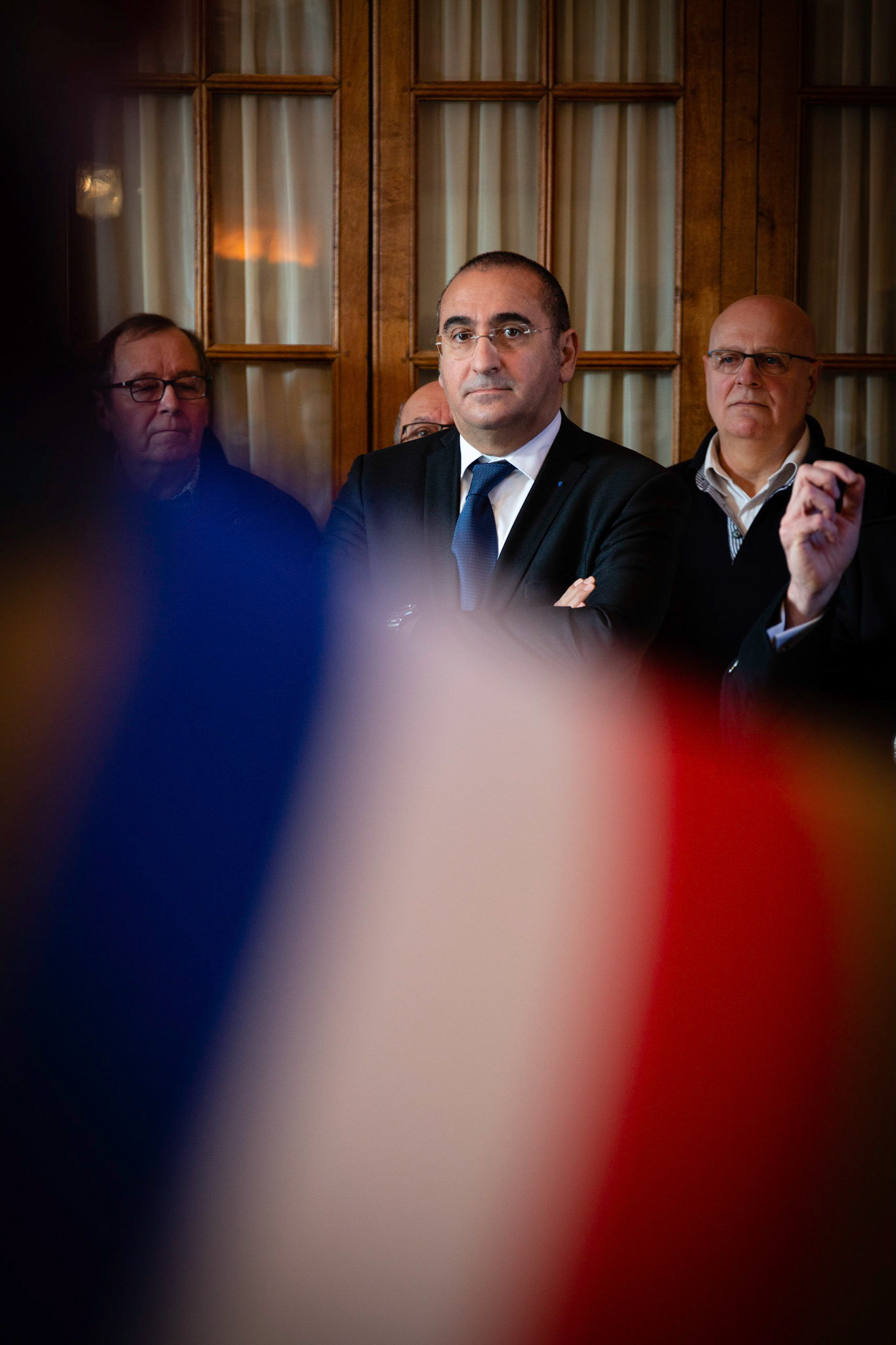 Laurent Nunez (secrétaire d'Etat auprès du ministre de l'intérieur) à Sergines. Sergines, FRANCE - 28/01/2019