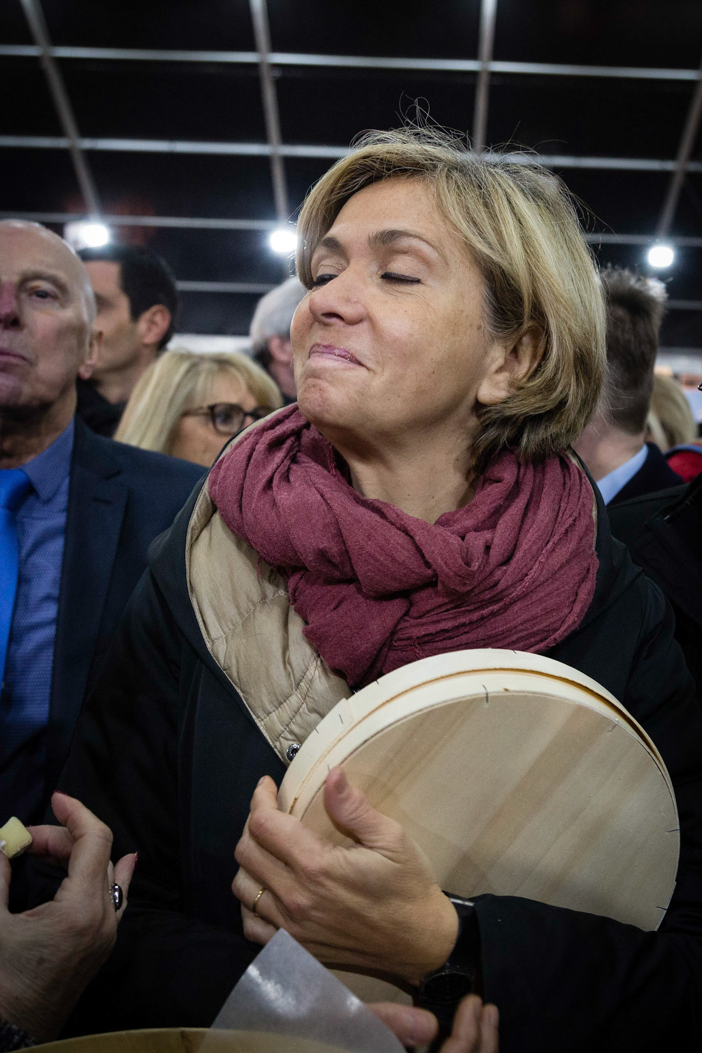 Valérie Pécresse (présidente de la région Ile de France), pendant la foire aux fromages à Coulommiers. Coulommiers, FRANCE - 23/03/2018
