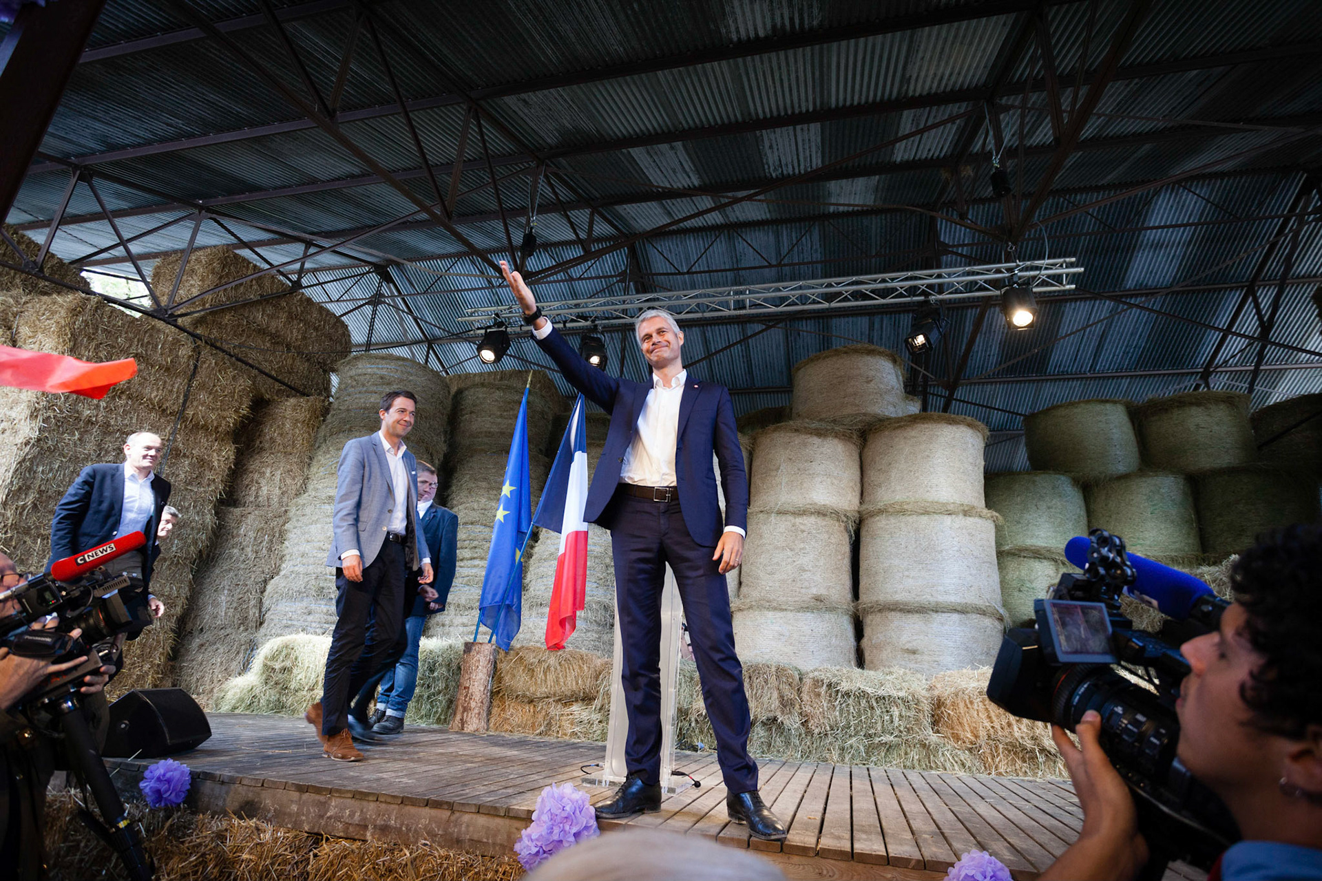Laurent Wauquiez pendant la fête de la Violette, organisée par la Droite Forte à Souvigny en Sologne.France, Souvigny-en-Sologne, 30/09/2017