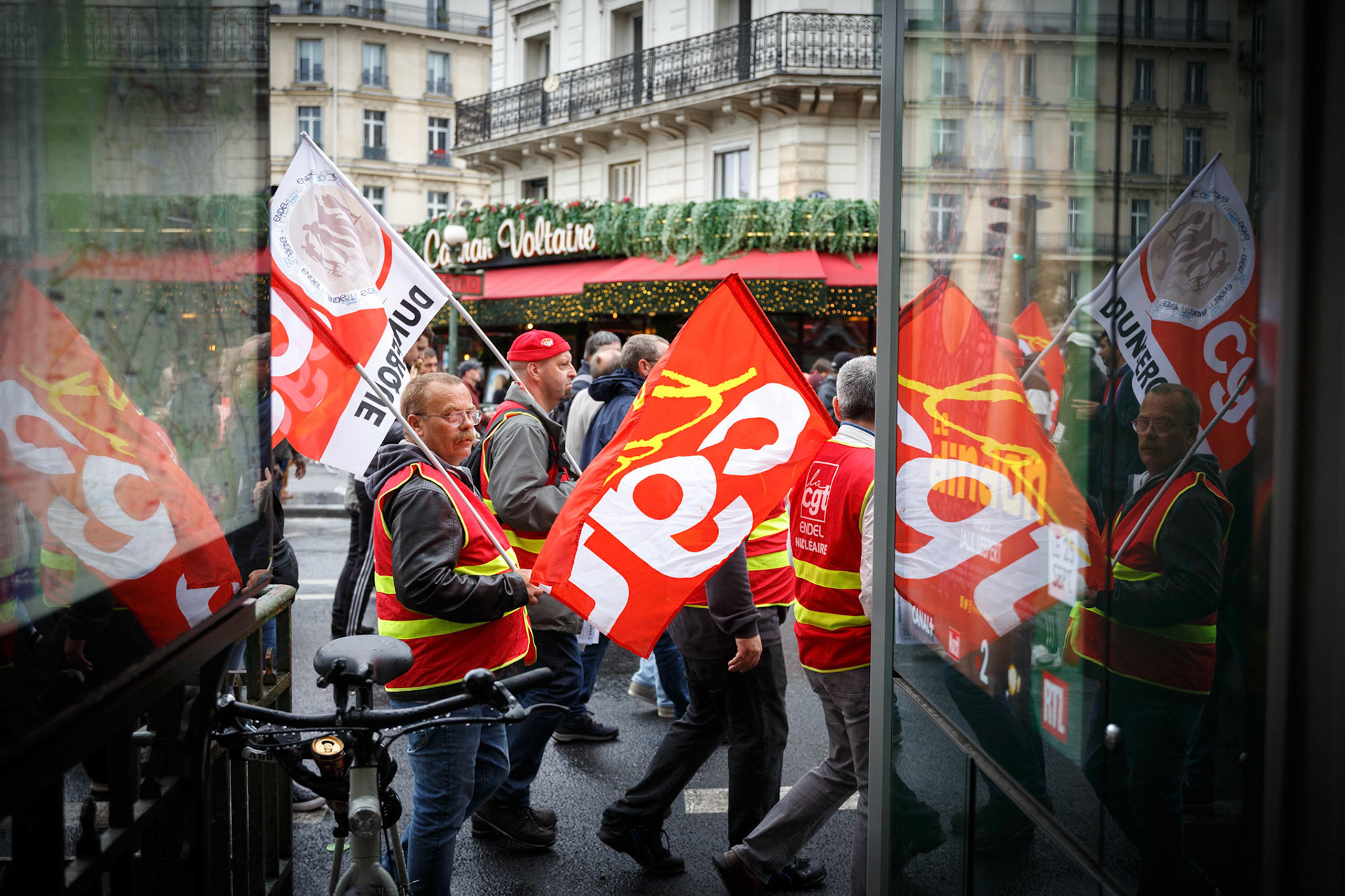 Manifestation à Paris, contre la réforme des retraites. Paris, FRANCE - 24/09/2019